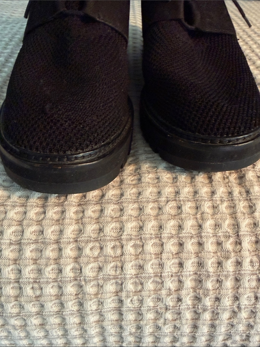 Eileen Fisher Black Knit Lace-Up women’s shoes size 7.5. - Picture 7 of 7